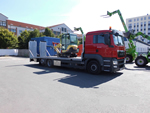 Baumaschinentransport